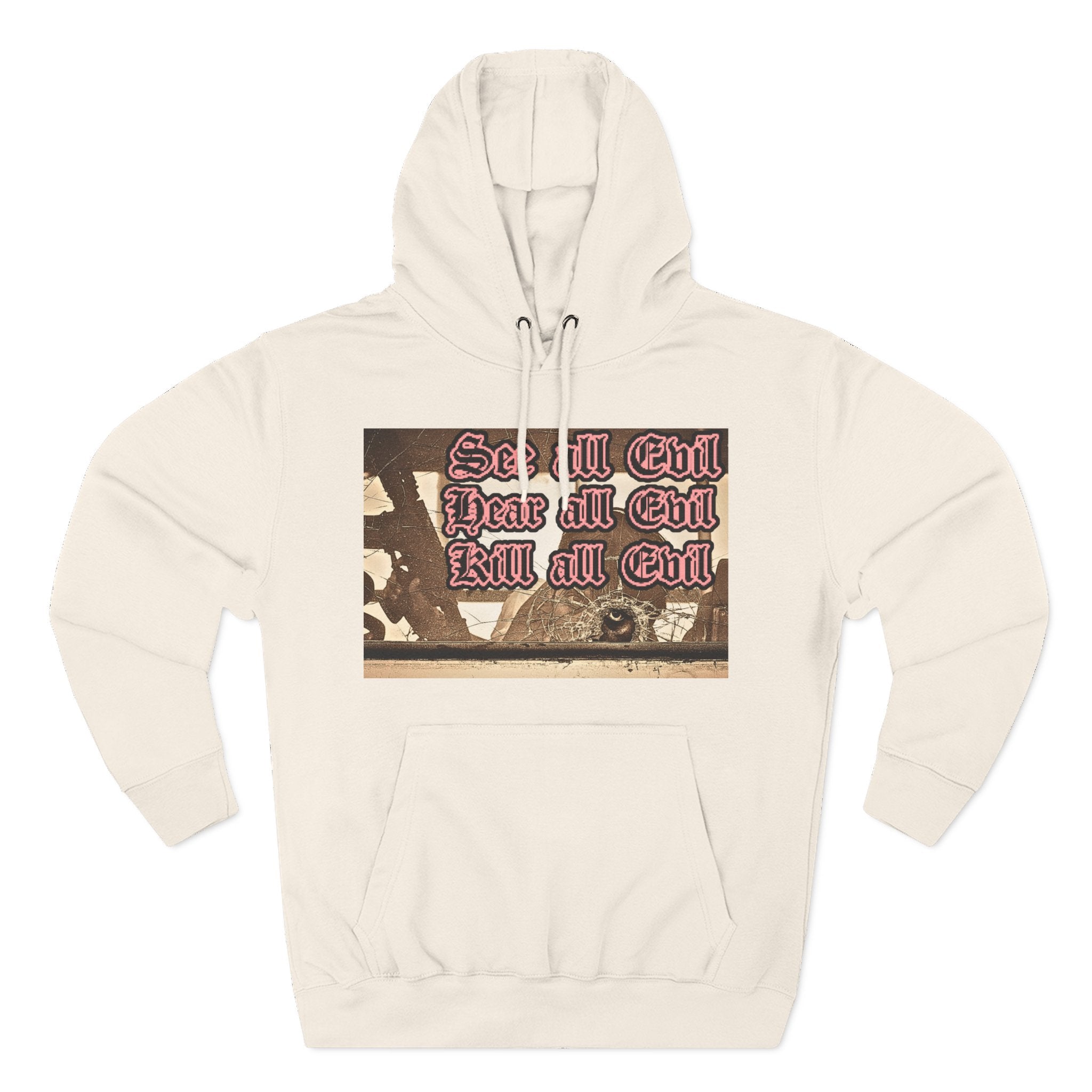 Three-Panel Fleece Hoodie