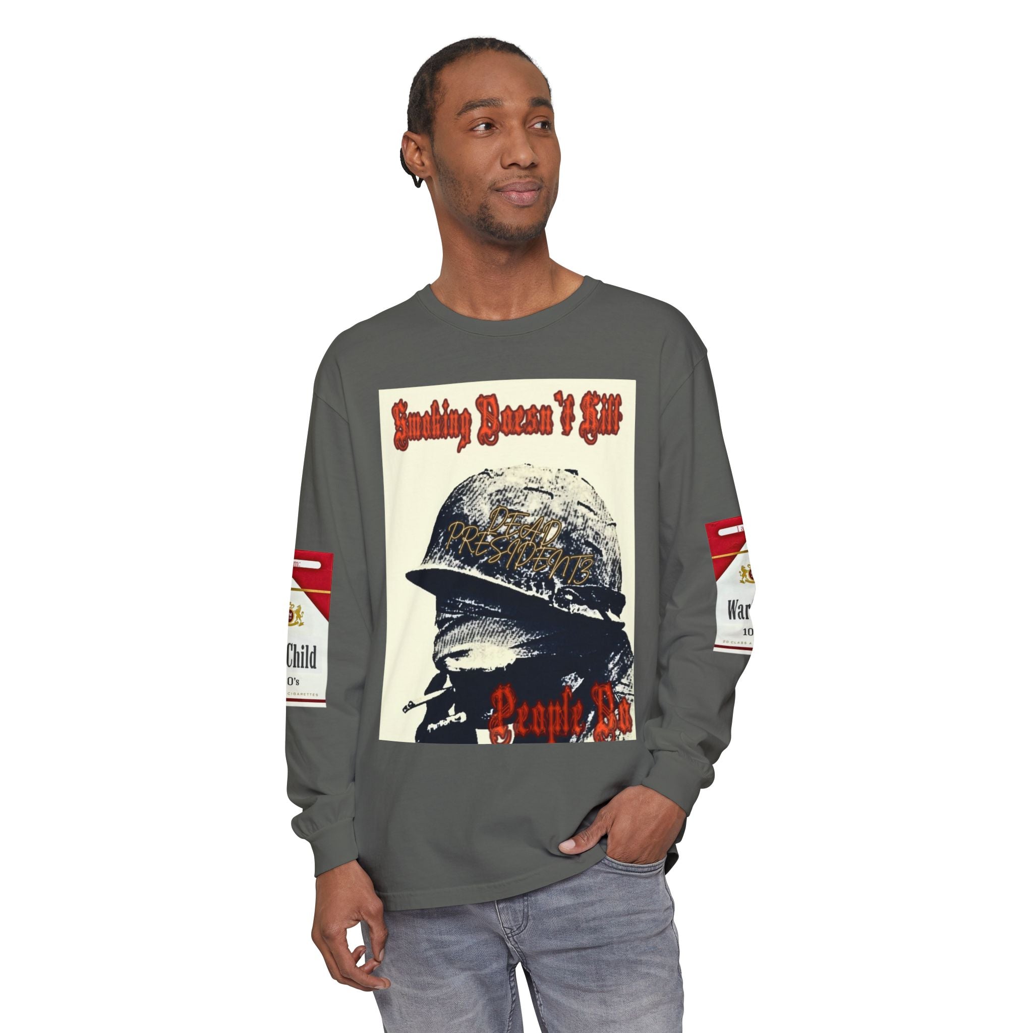Unisex Garment-dyed Long Sleeve T-Shirt