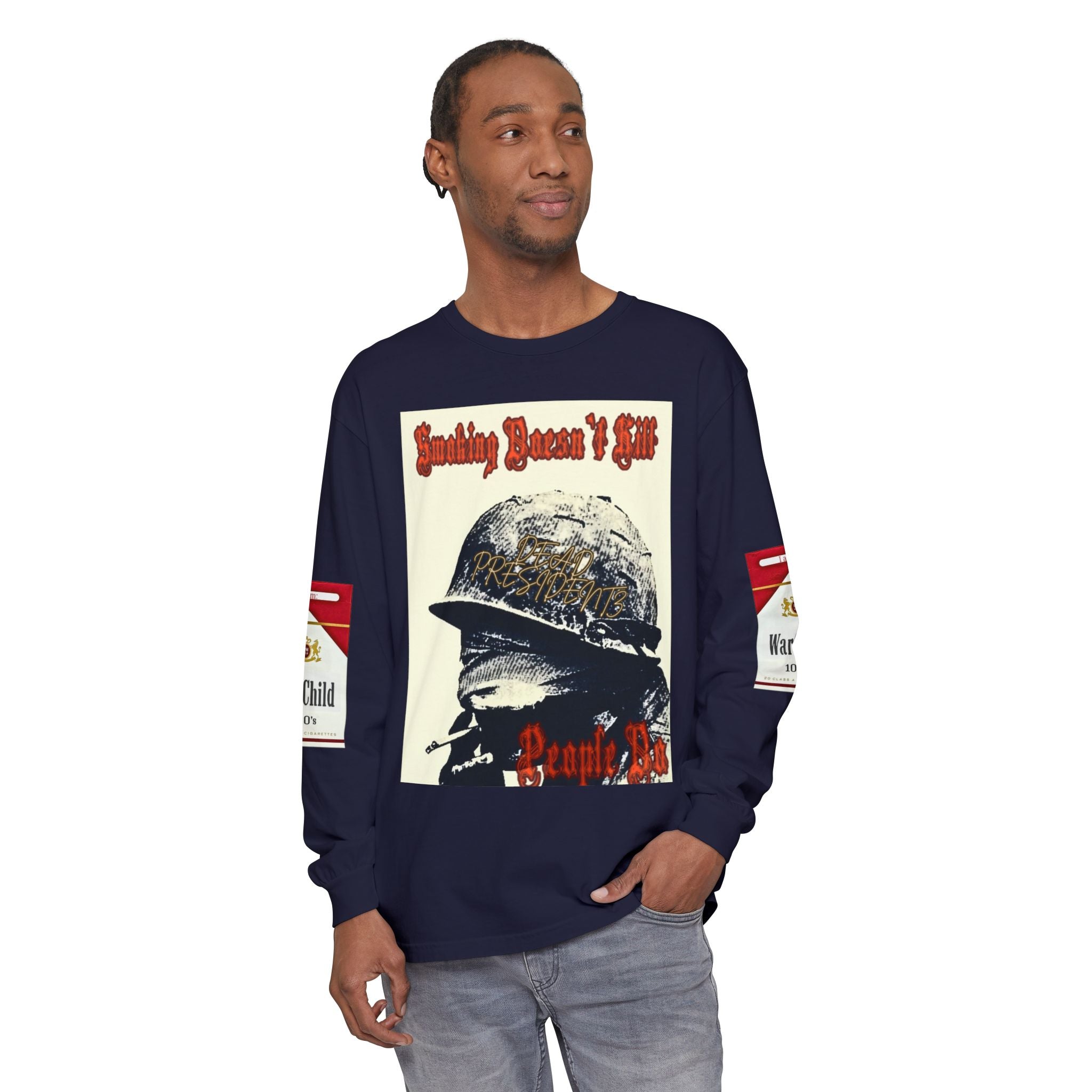 Unisex Garment-dyed Long Sleeve T-Shirt
