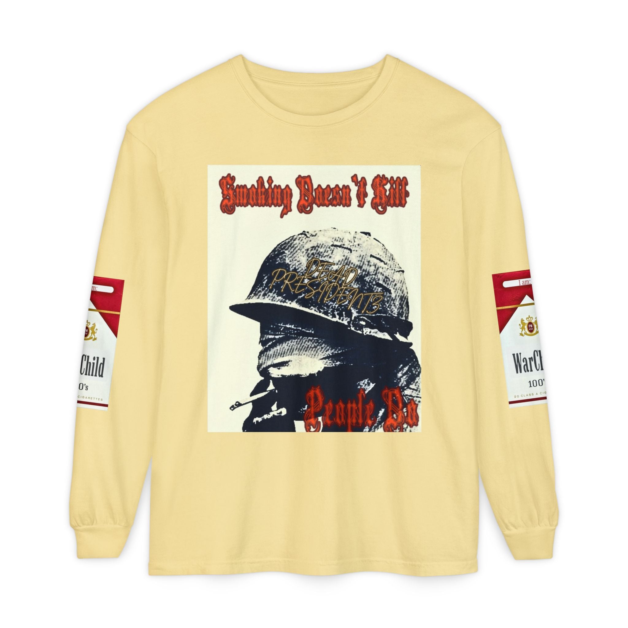 Unisex Garment-dyed Long Sleeve T-Shirt