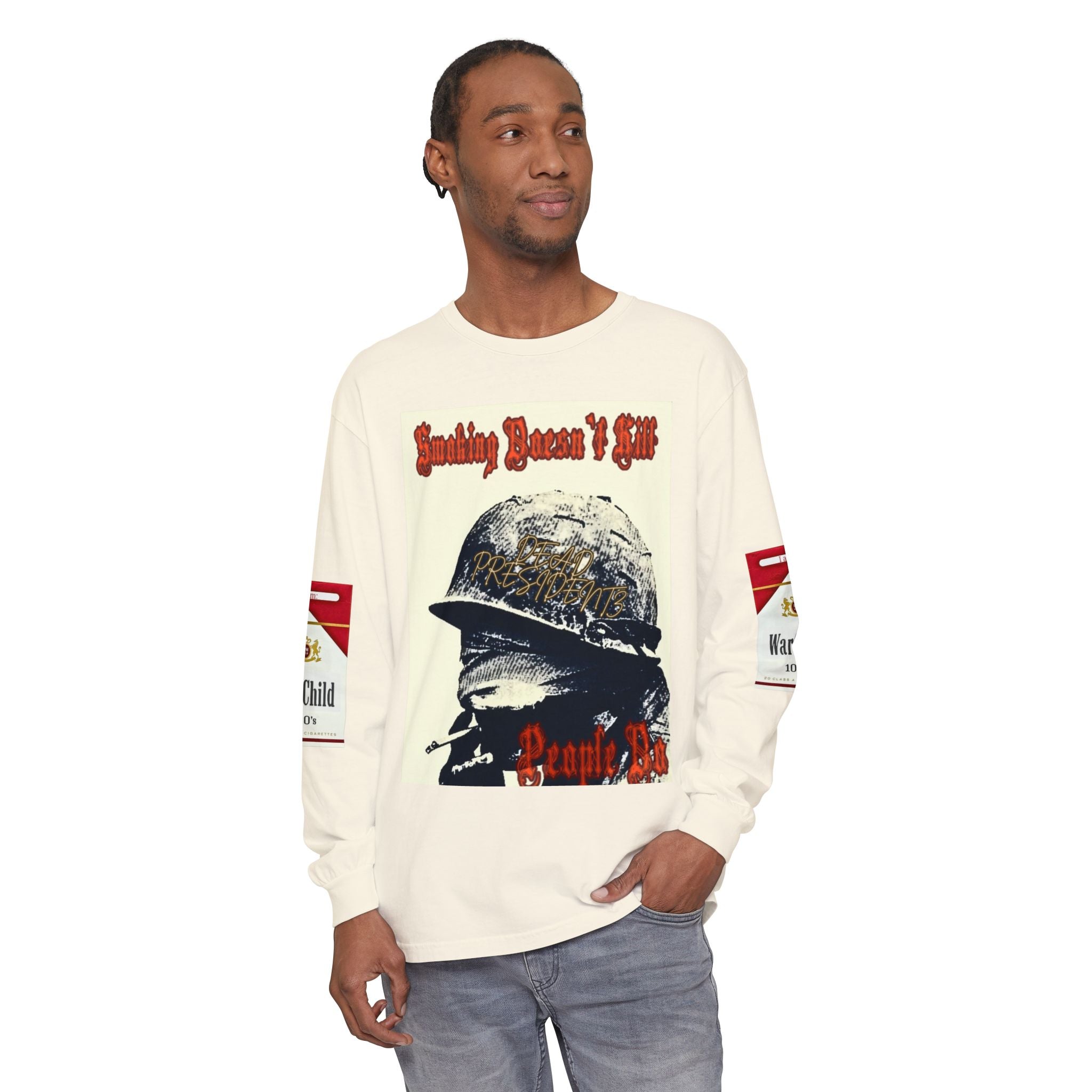 Unisex Garment-dyed Long Sleeve T-Shirt