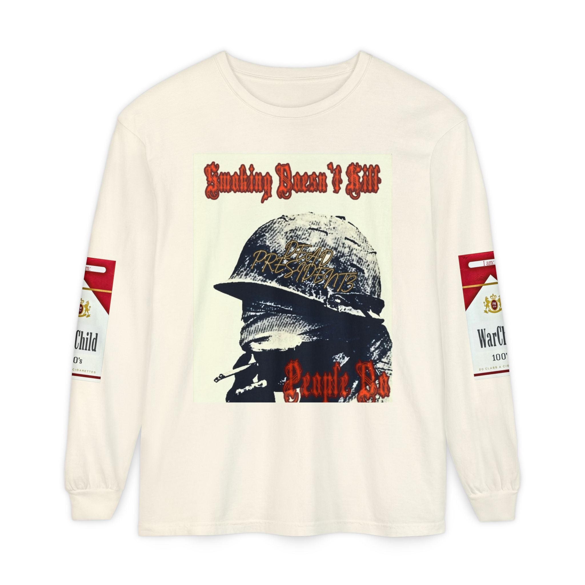 Unisex Garment-dyed Long Sleeve T-Shirt
