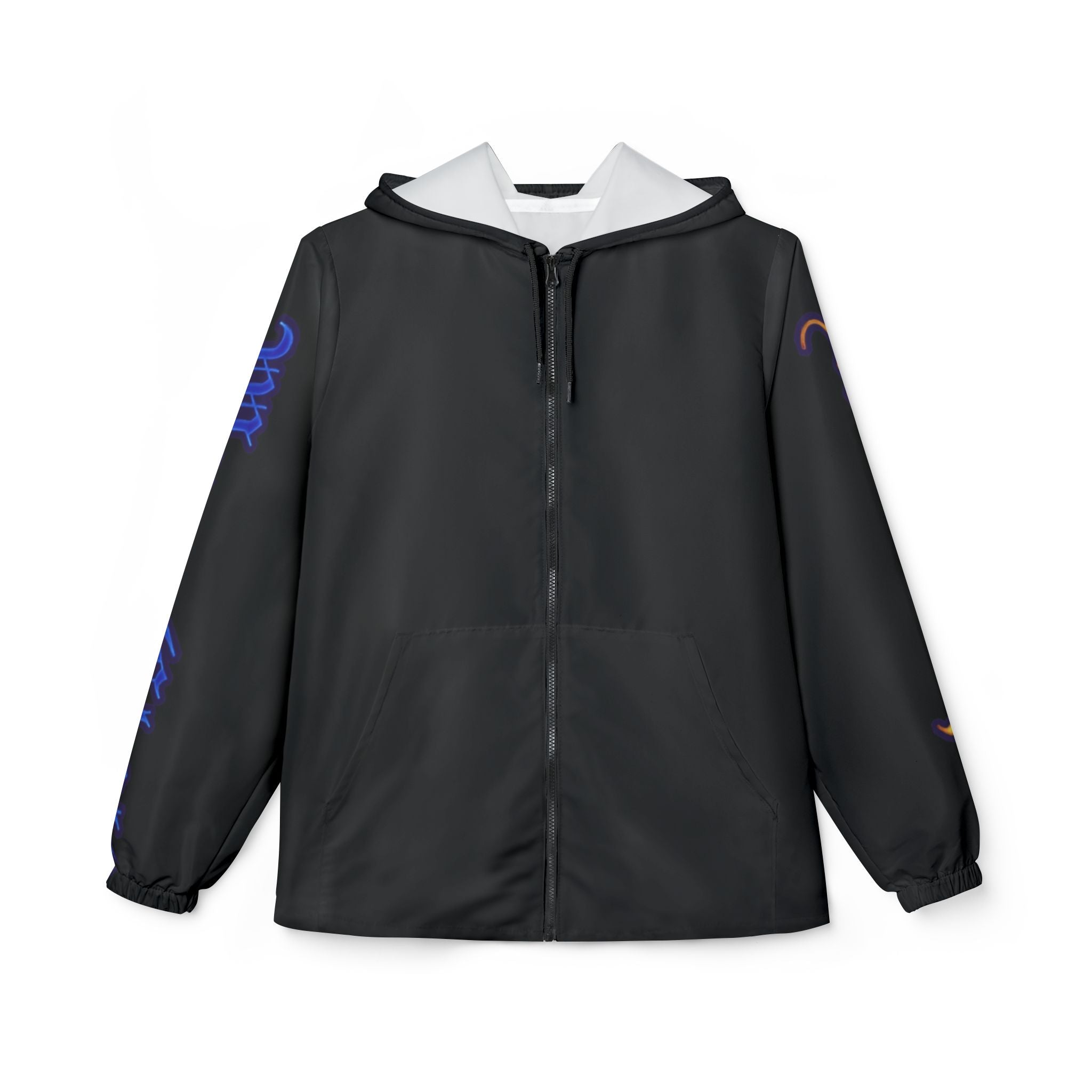 Retro Gangster Graphic Windbreaker | All-Over Print Hooded Jacket