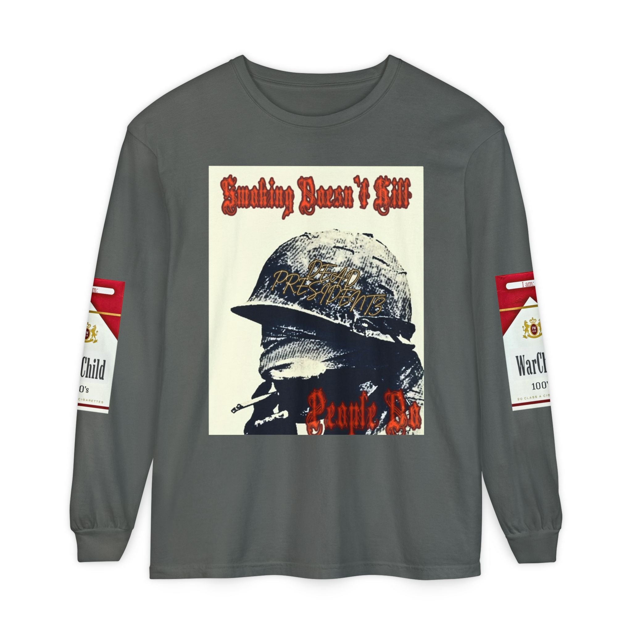 Unisex Garment-dyed Long Sleeve T-Shirt