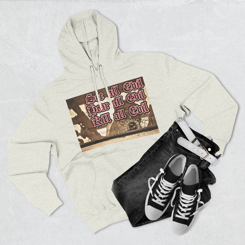 Three-Panel Fleece Hoodie