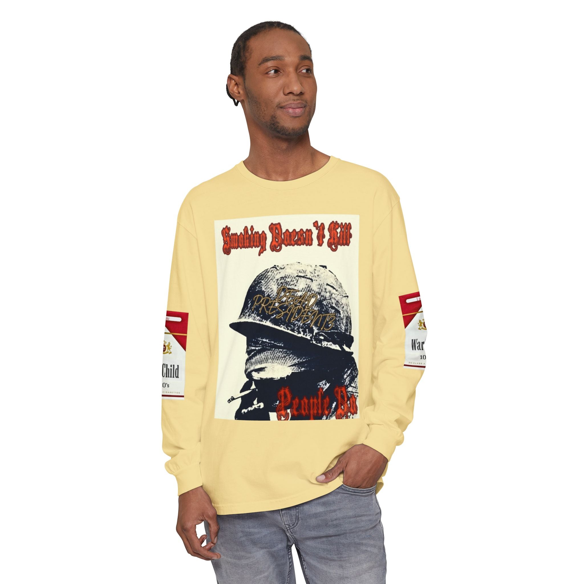 Unisex Garment-dyed Long Sleeve T-Shirt