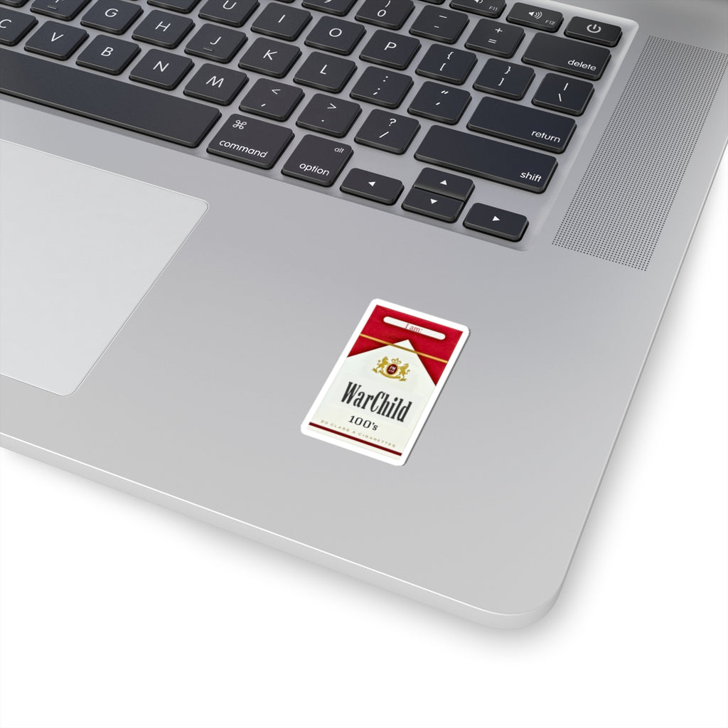 WarChild cigarette pack sticker | Kiss-cut vinyl decal
