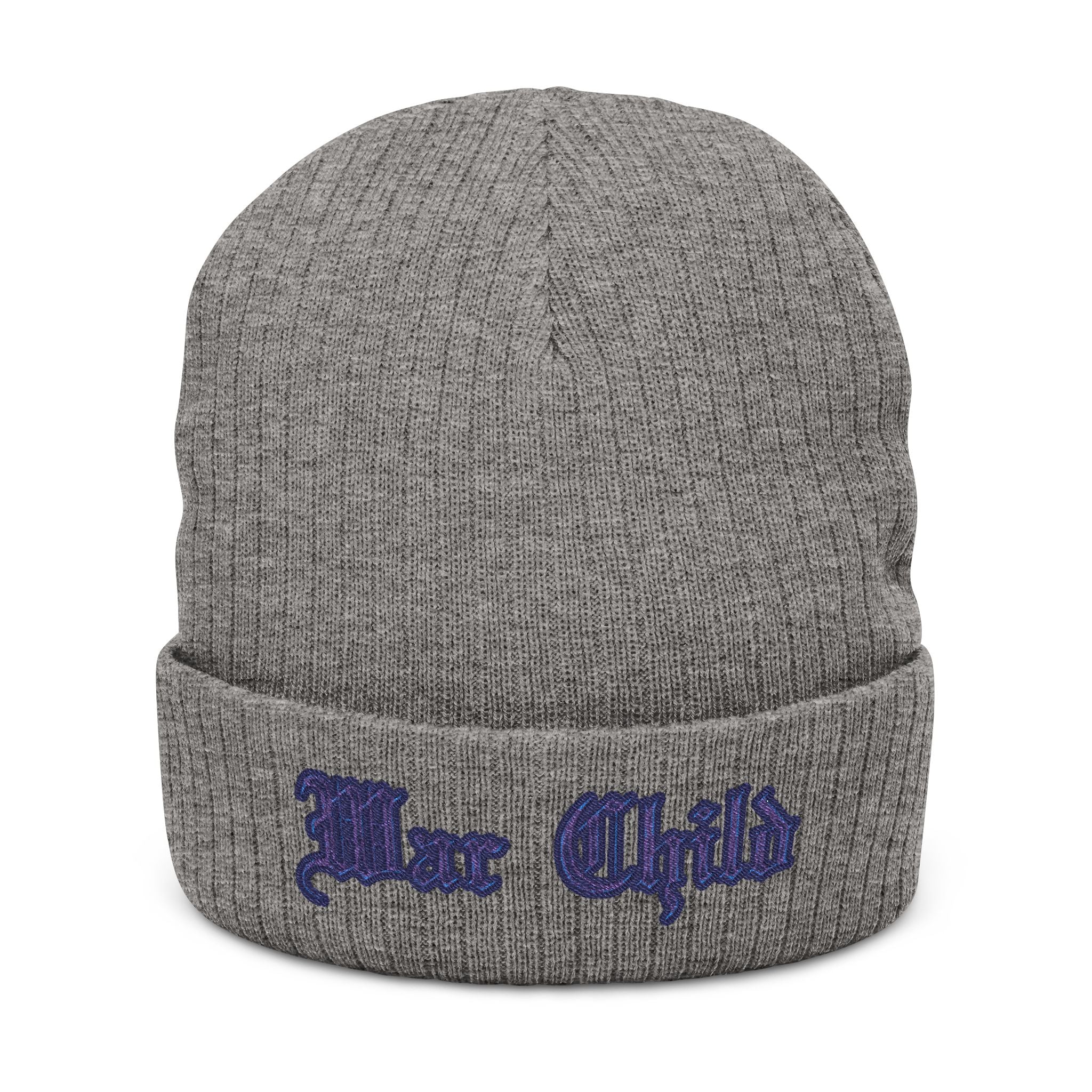 Ribbed Knit Beanie (Embroidery)