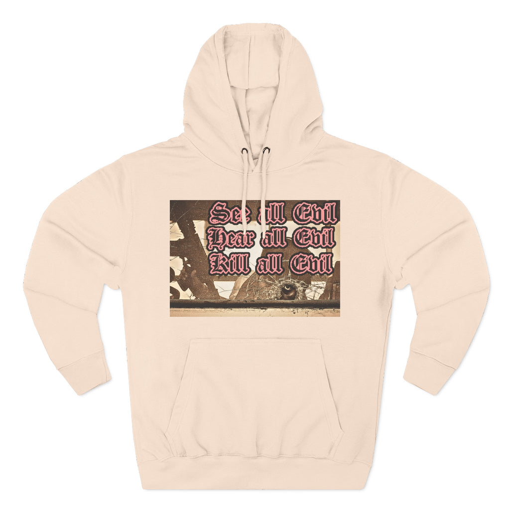 Three-Panel Fleece Hoodie