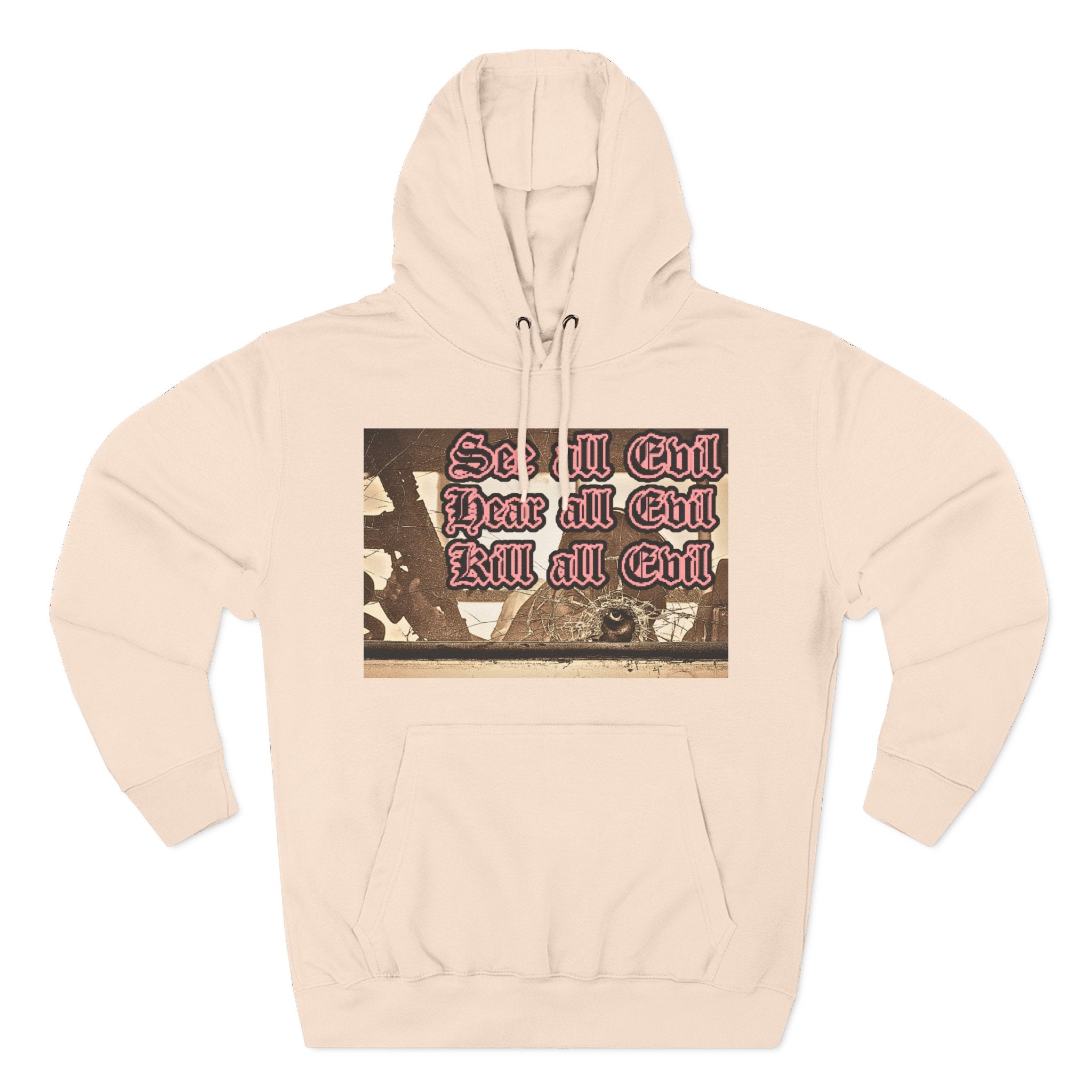 Three-Panel Fleece Hoodie