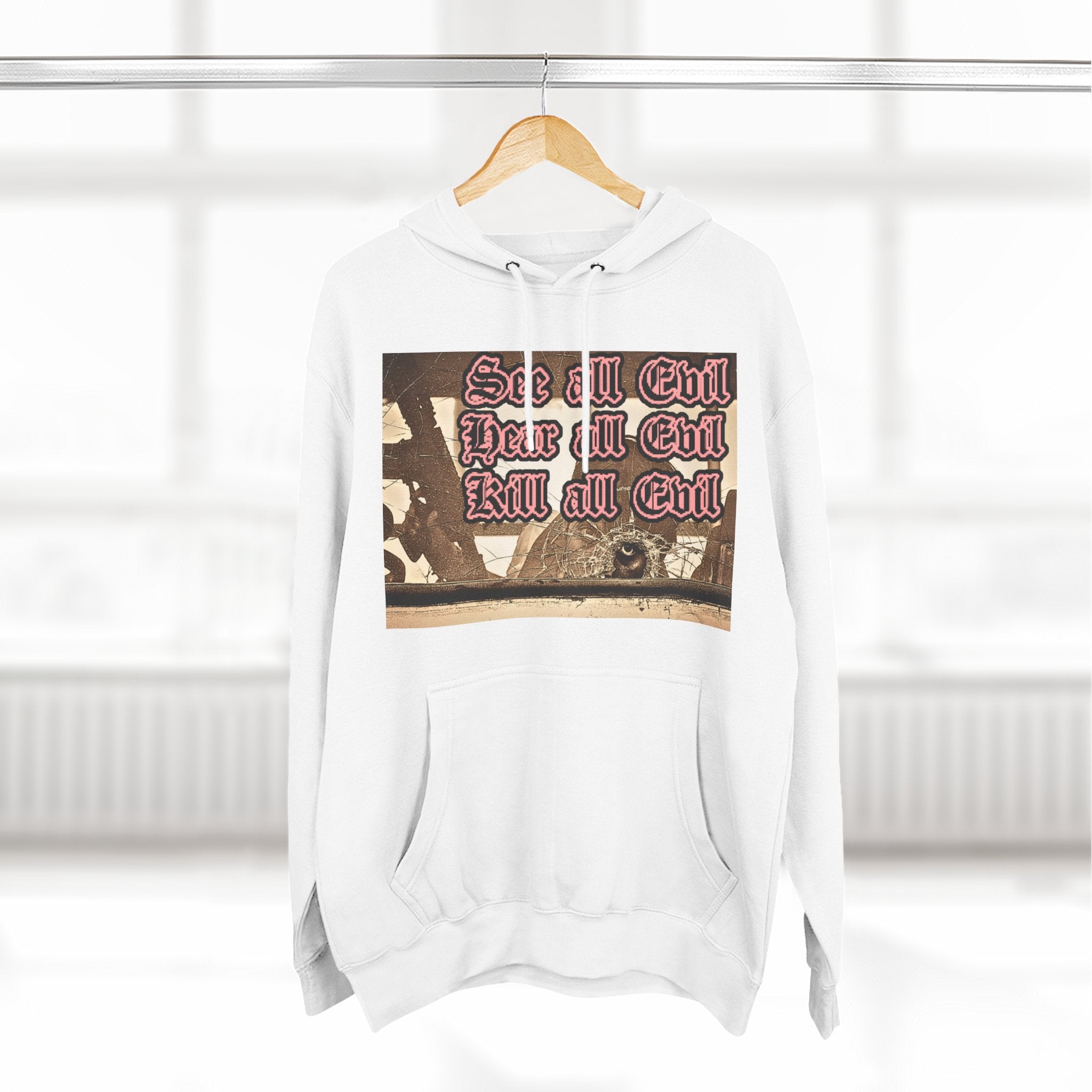 Three-Panel Fleece Hoodie